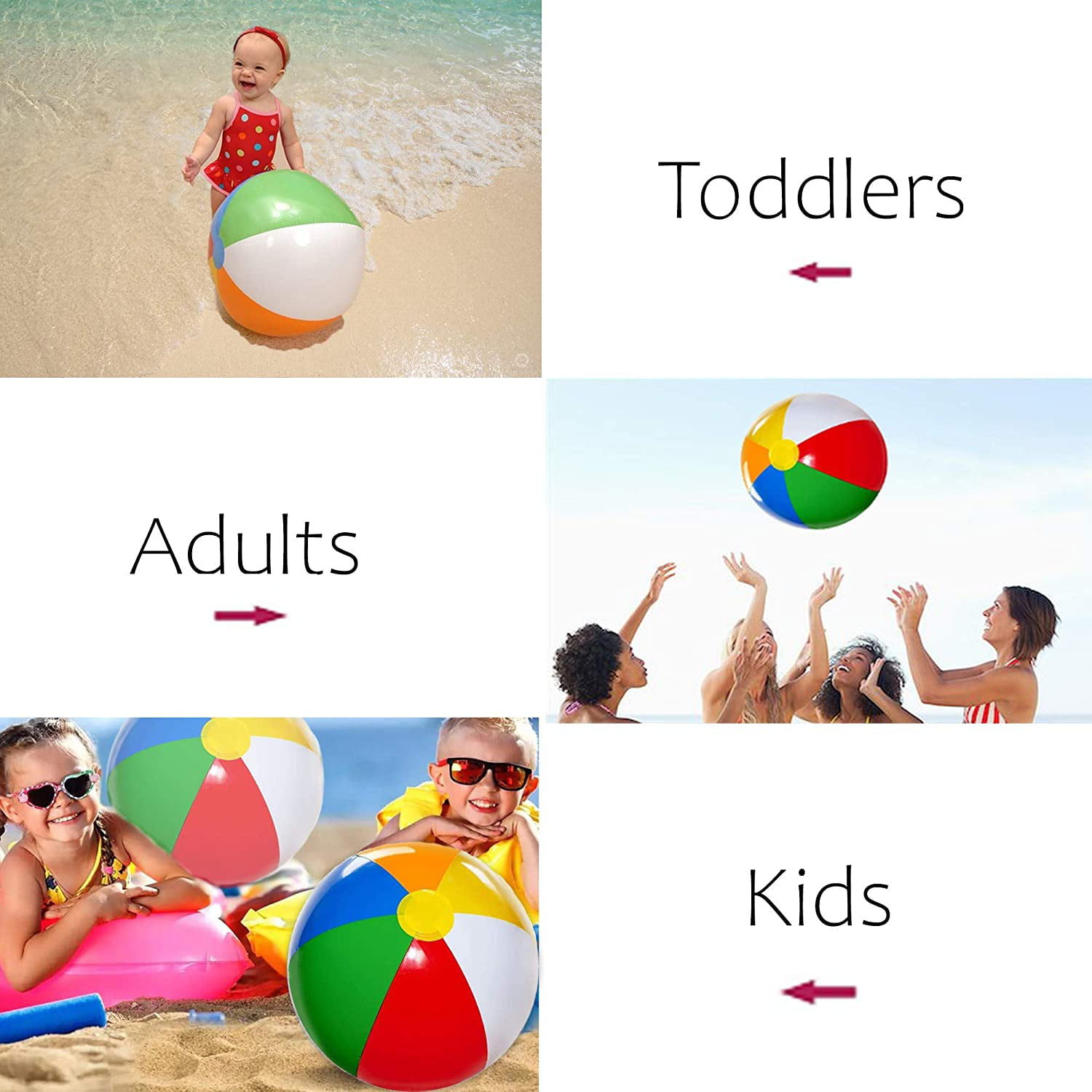28 Pcs 4 Mini Beach Balls Bulk Pool Toys 4E's Novelty 28 Pack Summer Party Favors for Kids 