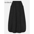 thumbnail image 1 of Falda de pana para otoño e invierno, falda plisada con cintura elástica., 1 of 3