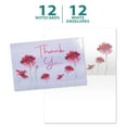 thumbnail image 5 of Tree-Free Greetings Thank You Greeting Card 12 Pack, 100% Recycled Paper, 4x6, White Floral Sympathy (TK61425), 5 of 7