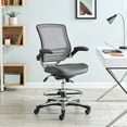 thumbnail image 3 of Modway Edge Drafting Chair in Gray, 3 of 10
