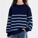 thumbnail image 5 of Suéter unisex de cuello redondo, sudadera con capucha de color liso con cuello alto y media cremallera para niños y niñas, estilo unisex, cálido y acogedor, parte superior acrílica para niña., 5 of 5