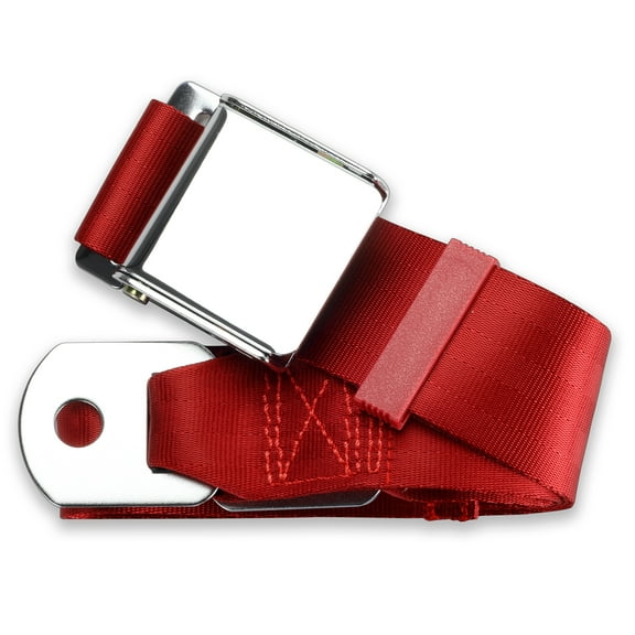 RetroBelt Dark Red Aviation Lap Belt 60" 2-Point Safety Seatbelt Classic