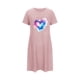 thumbnail image 5 of Camisón corto de talla grande para mujer, camisón de manga corta con estampado de pecho a la moda, camisón para mujer, 5 of 7