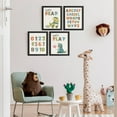 thumbnail image 3 of Aingg Playroom Decor, Colorful Kids Nursery Toddler Room Wall Art Prints 4Pcs, Pastel Striped Kids Play Room Posters for Toddler Boys Girls Kid Nursery Room Bedroom Playroom, Unframed, 3 of 6