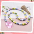 thumbnail image 2 of Bead Garland Pascua Colgante de Pared con Borlas Hecho Spring Beads Boho para Farmhouse Tiered Tray Country Easter Holiday Decoracion Rosa SM SunniMix Guirnalda de cuentas, 2 of 7
