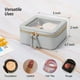thumbnail image 4 of Bolsa de maquillaje transparente Aveniee, pequeña, organizadora de artículos de tocador de viaje, azul, 4 of 6