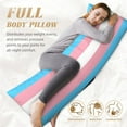 thumbnail image 4 of Long Pillow Cover Transgender Flag Cushion Body Pillow Case Rectangle Decorative Throw Printed Pillowcase 20 X 60 Inch, 4 of 6