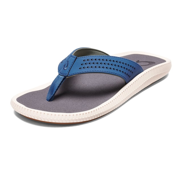 Sandalia OluKai Ulele para Hombre Talla 10 Resistente al Agua Azul Pizarra/Carbón