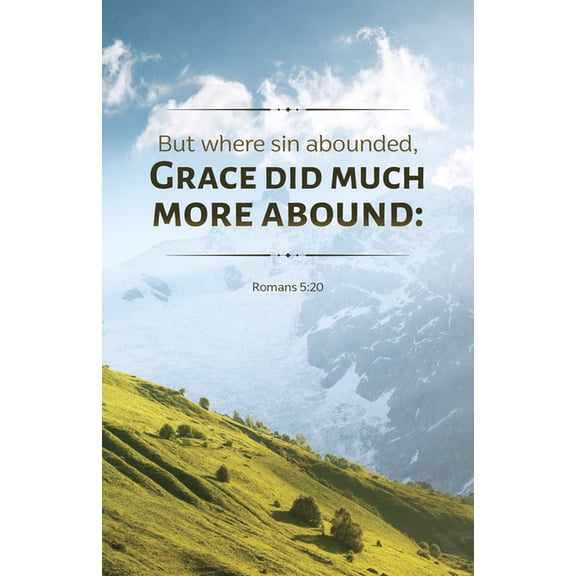 General Worship Bulletin: Grace Did (Package of 100): Romans 5:20 (Kjv), (Paperback)