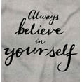 thumbnail image 2 of Always Believe Yourself Motivational Womens Fitted Plus Size Graphic Tee Brisco Brands 3X, 2 of 5