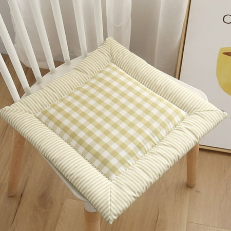 

SIELUNO Breathable Cotton And Linen Beautiful Buttocks Futon Tatami，Universal Seat Cushion With Ties Dining Chair Cushion