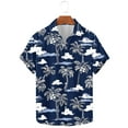 thumbnail image 3 of ZCFZJW Mens Hawaiian Tropical Shirts Regular Fit Casual Summer Short Sleeve Button Down Graphic T-Shirts Trendy Holiday Vacation Beach Tops Multicolor#06 S, 3 of 6