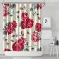 thumbnail image 2 of Waterproof Pioneer Shower Curtain 84x72 Inch Polyester Unique Colorful Floral Shower Curtain for Bathroom Hotel Home Decor with 12 Plastic Hooks, 2 of 5