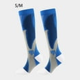 thumbnail image 2 of Chaussettes Soccer Confortables Respirantes Anti-Humidité Bas de Soccer Chauds Mi-Tube Extensibles Sport Extérieur Escalade Randonnée Bleu Bleu>P/M, 2 of 8