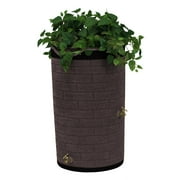 Good Ideas IMP-D50-DR-RED 50 gal Impressions Downton Rain Saver Darkened Ribs, Red Brick