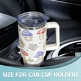 thumbnail image 5 of 40 oz Tumbler With handle and straw,Mushroom Stainless Steel Cup Extra Large Vacuum Double Wall Insulated Tumblers Travel Mug,Hot and cold beverages Car Cup, 5 of 6