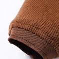 thumbnail image 6 of CHEEREAM Men's Heavyweight Sherpa Lined Fleece Hoodie Jacket Sherpa Lined Thick Warm Thermal Coat with Pockets Coffee 4XL, 6 of 8
