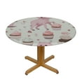 thumbnail image 3 of JEUXUS  Princess Poodle Dog Round Table Cloth Cover Waterproof Round Tablecloth Table Cloths, Durable Tablecloths for Restaurant Picnic Indoor and Outdoor Dining, 3 of 7
