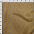 thumbnail image 4 of oneOone Rayon Brown Fabric Asian Block Floral Sewing Craft Projects Fabric Prints By Yard 56 Inch Wide, 4 of 4