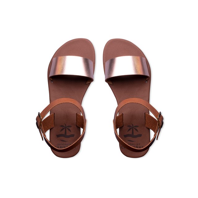 Sandalia Caribeña Varadero OroRosa Talla23 Sandalias Caribeñas Sandalias