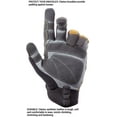 thumbnail image 3 of Custom Leathercraft Mocha Brown and Black Medium Landscaper Gloves, 3 of 3