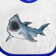 thumbnail image 4 of Inktastic Great White Shark Boys or Girls Baby Bib, 4 of 4