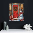 thumbnail image 4 of COMIO Snowman Wall Art Winter Canvas Prints Christmas Wall Art Winter Scene Pictures Snowflake Posters Vintage Snowman Posters Snow Landscape Canvas Wall Decor Christmas Snowman Wall Art 16x20in, 4 of 4