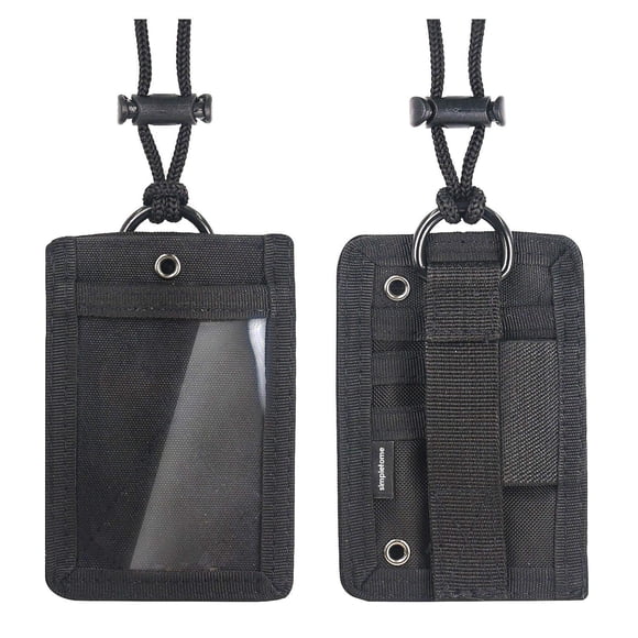 Tarjetero simpletome Tactical 1000D de nylon RFID negro