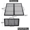 thumbnail image 5 of Lineslife 30inch Foldable Iron Grill Grid Rust Resistant Square Fire Pit Cooking BBQ Grilling Grates, Portable Outside Camping Gear Cookware, 5 of 9