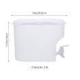 thumbnail image 2 of OULII White PP Water Pitcher with Faucet Cold Water Dispenser for Home and Office, 2 of 6