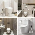 thumbnail image 2 of 2 Pack UMIEN™ Toilet Brush and Plunger Set - Stainless Steel Plunger and Toilet Brush Combo with Freestanding Canister - Modern and Sleek Bathroom Cleaning Accessories, 2 of 5