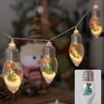 thumbnail image 5 of Eosunjian Led Snow Scene String Lights Indoor Snow Scene Lights Christmas Snow Ball String Lights Vintage 10/20 Led Bulbs with Snow Scene for Home Patio for A, 5 of 8