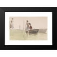 thumbnail image 2 of Myles Birket Foster 14x10 Black Modern Framed Museum Art Print Titled - The Jetty, 2 of 5