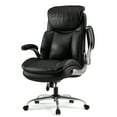 thumbnail image 2 of EOP Executive High Back Office Chair, Adjustable Heavy Duty Chair with Flip up Armrest, 500LBS Big and Tall Computer Chair with Lumbar Support, Faux Leather Desk Chair with Extra Wide Cushion, Black, 2 of 8
