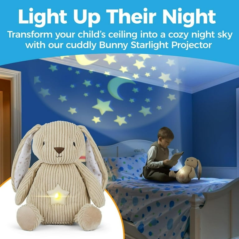 Litti City LED Plush Bunny Starlight Projector Light Up Stuffed