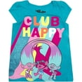 thumbnail image 3 of DreamWorks Kids 3-Pack Shorts Sleeve T-Shirts for Toddlers and Little Girls - Trolls, 3 of 4