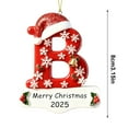 thumbnail image 3 of Personalized Initial Christmas Ornaments 2025 - Custom Ornaments with Name, Personalized A-Z Letter Ornament, 3D Resin Name Ornament for Christmas Tree, Xmas Gifts for Family Kids Friends, 3 of 9