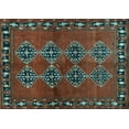 thumbnail image 1 of Ahgly Company Indoor Rectangle Abstract Light Blue Contemporary Area Rugs, 8' x 10', 1 of 4