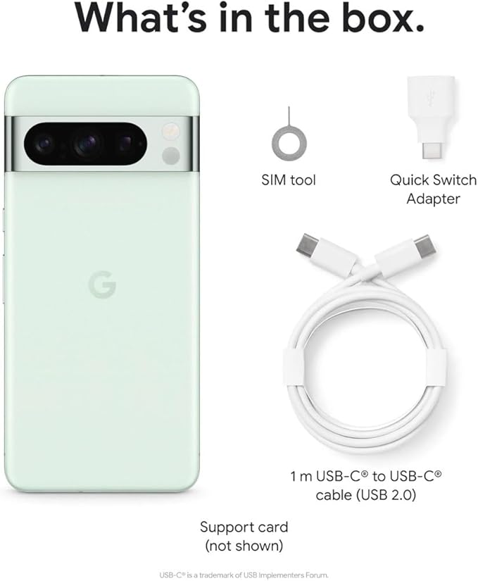 Google Pixel 8 Pro (6.7-in) Smartphone (G1MNW) Unlocked - 128GB/Mint