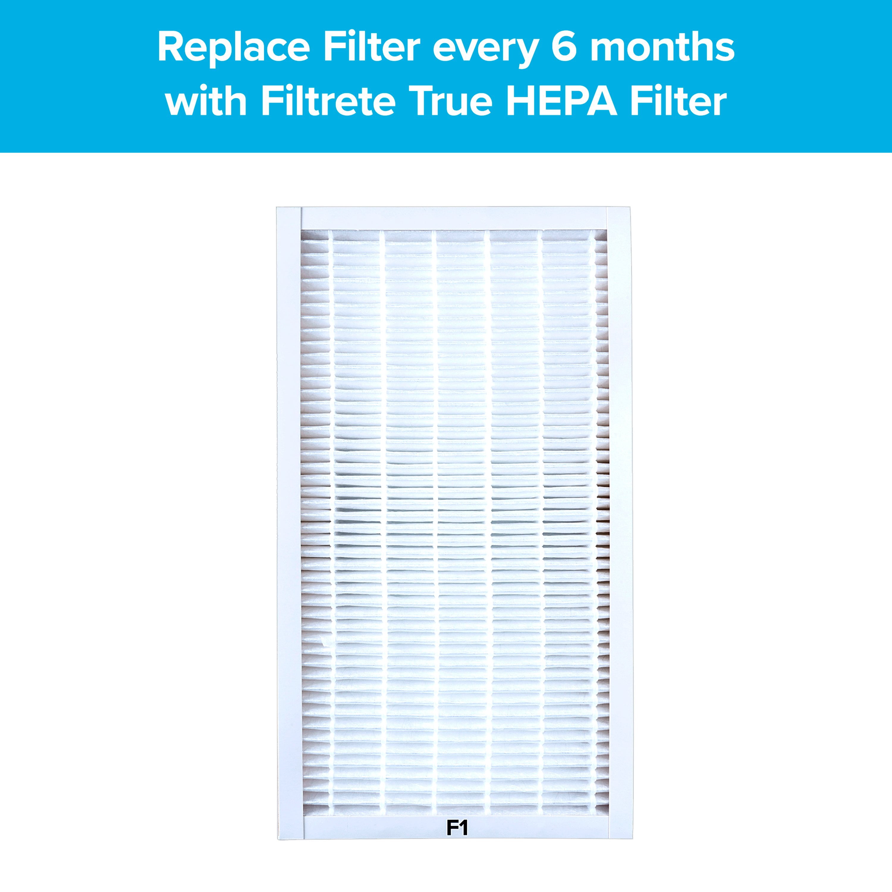 Filtrete by 3M Allergen Reduction + Odor Reduction HEPA-Type Air Purifier Filter, F2