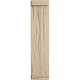 thumbnail image 2 of Ekena Millwork 11"W x 70"H Rustic Two Board Joined Board-n-Batten Riverwood Faux Wood Shutters w/End Batten (Per Pair), Primed Tan, 2 of 11