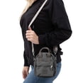 thumbnail image 5 of LAVA Women Small Crossbody Purses Waterproof Nylon Shoulder Travel Bags Small Backpack (Gray), 5 of 10