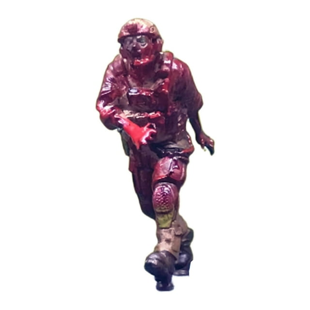 Figura de soldado de adorno a escala 1:64, miniatura de zombis, minimuñeco de cadáver ambulante Estilo A
