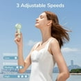 thumbnail image 3 of JISULIFE Mini Handheld Fan, Unique Design Portable Fan, Personal Hand Fan USB Rechargeable with Powerful Trubo Wind,4500mAh Battery Operated Small Pocket Fan for Eyelash/Makeup/Kids/Cooling-White, 3 of 5