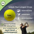 thumbnail image 2 of Pelotas de golf Polara XDY, paquete de 12, autocompensantes, amarillas, 2 of 7