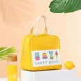 FashionCartoon Thermal Lunch Bags for Women Buckets for Sunshine Wide