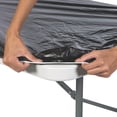 thumbnail image 2 of Fun Express 6 Ft. Black Fitted Rectangle Plastic Tablecloths Bulk 12 Pieces, 2 of 2