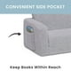 thumbnail image 4 of Sofá convertible Delta Children Cozee Flip-Out Sherpa Grey, 4 of 6