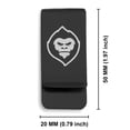 thumbnail image 2 of Stainless Steel Mythical Yeti Head Classic Slim Money Clip Credit Card Holder, 2 of 2