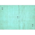 thumbnail image 1 of Ahgly Company Indoor Rectangle Solid Light Blue Modern Area Rugs, 6' x 9', 1 of 4